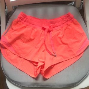 Lululemon hotty hot short - sz 2 - neon coral